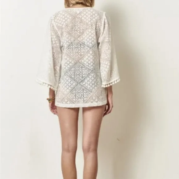 Anthropologie Corey Lynn Calter Pom Pom Cover Up - Picture 3 of 4